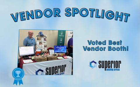 Vendor Spotlight for Superior Consulting Services for being Voted best vendor booth